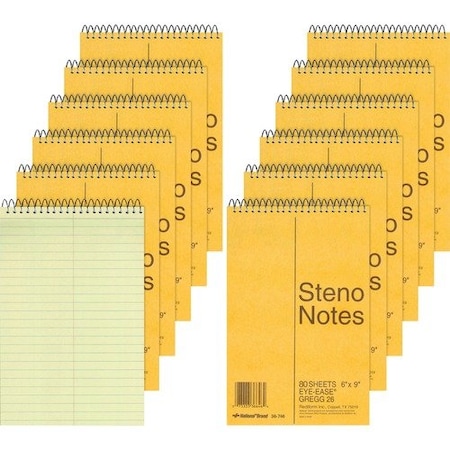 Rediform Office Product BOOK, STENO, GREGG, 80SH, GRN, 12PK RED36746PK